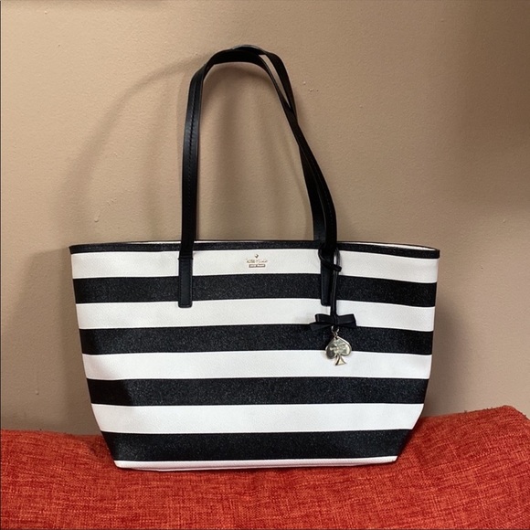 kate spade Handbags - Kate Spade New York Hawthorne Glitter Striped Tote Bag